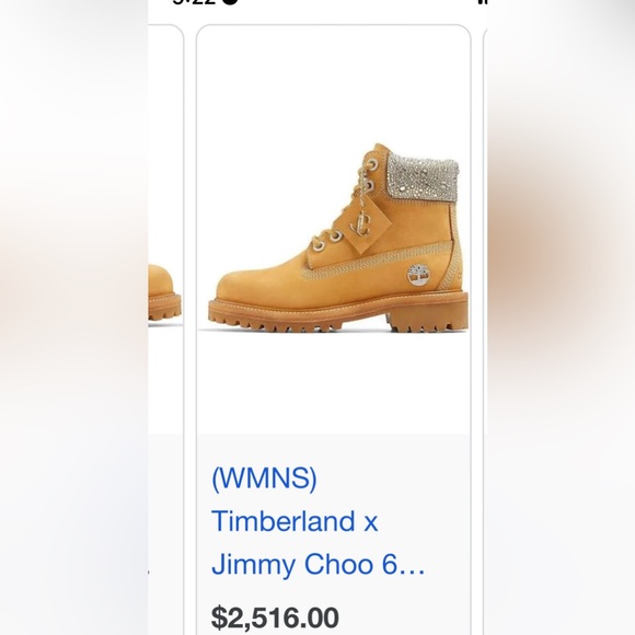 NEW JIMMY CHOO X TIMBERLAND Suede Crystal Encrusted Brown Classic Hiking Boot 6 - Picture 7 of 7